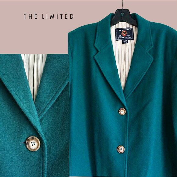 THE LIMITED COLLECTION NEW Dark Academia Lapel Flap Pockets Oversized Blazer L - Picture 7 of 12